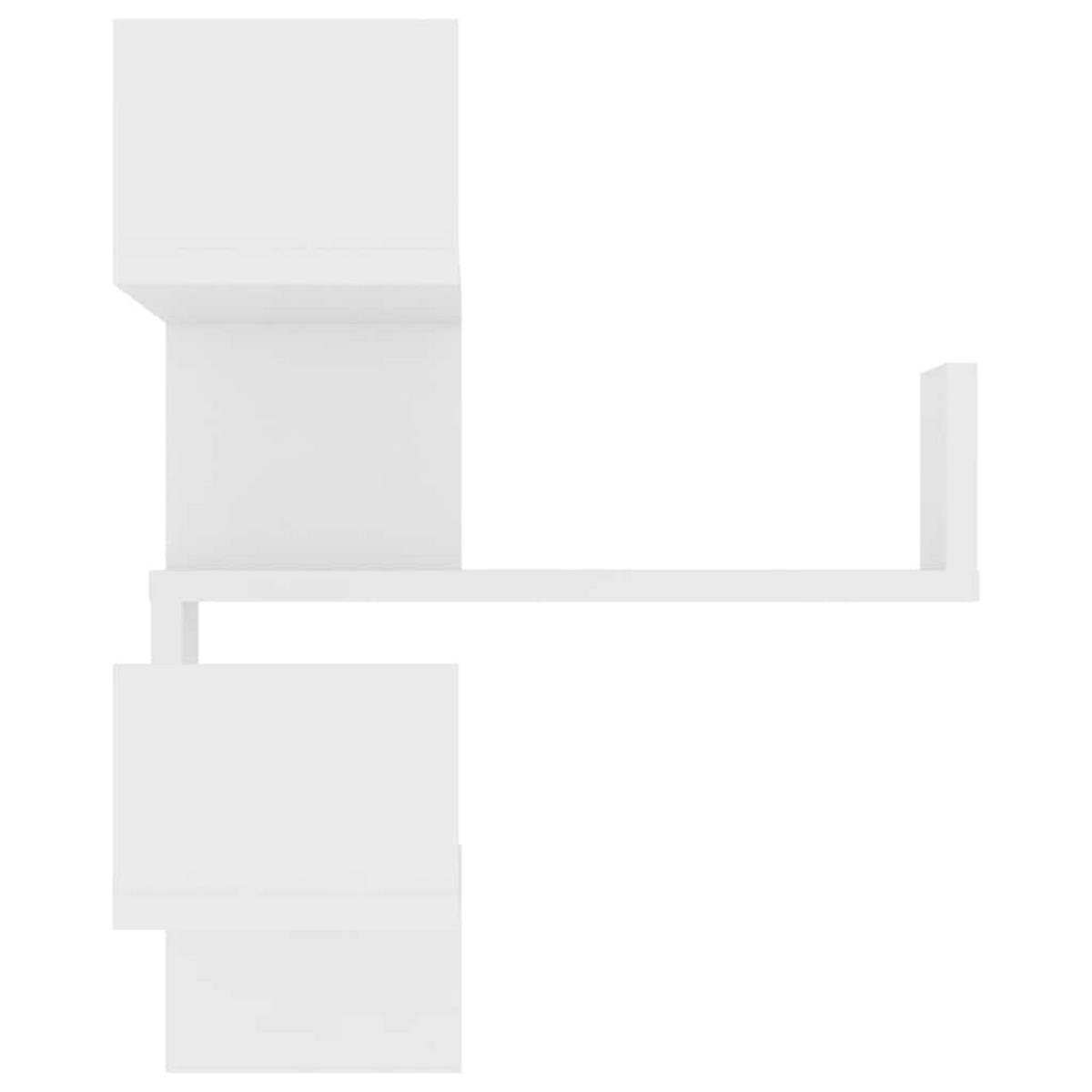 WANDREGALESET 2-tlg. 40/40/50 cm aus Holzwerkstoff Weiß - Weiß, Holz (40/50/40cm) - vidaXL