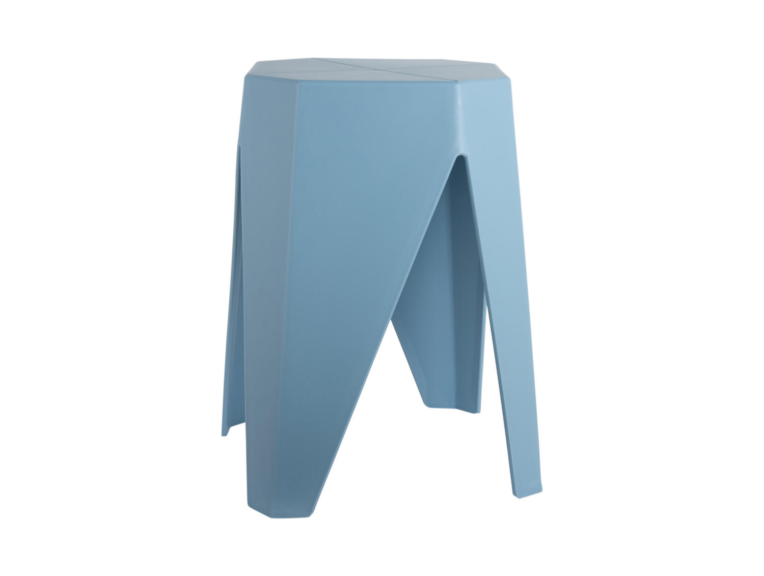 HOCKER Cherish 29/29/47 cm - Blau, Kunststoff (29/47/29cm) - Leitmotiv