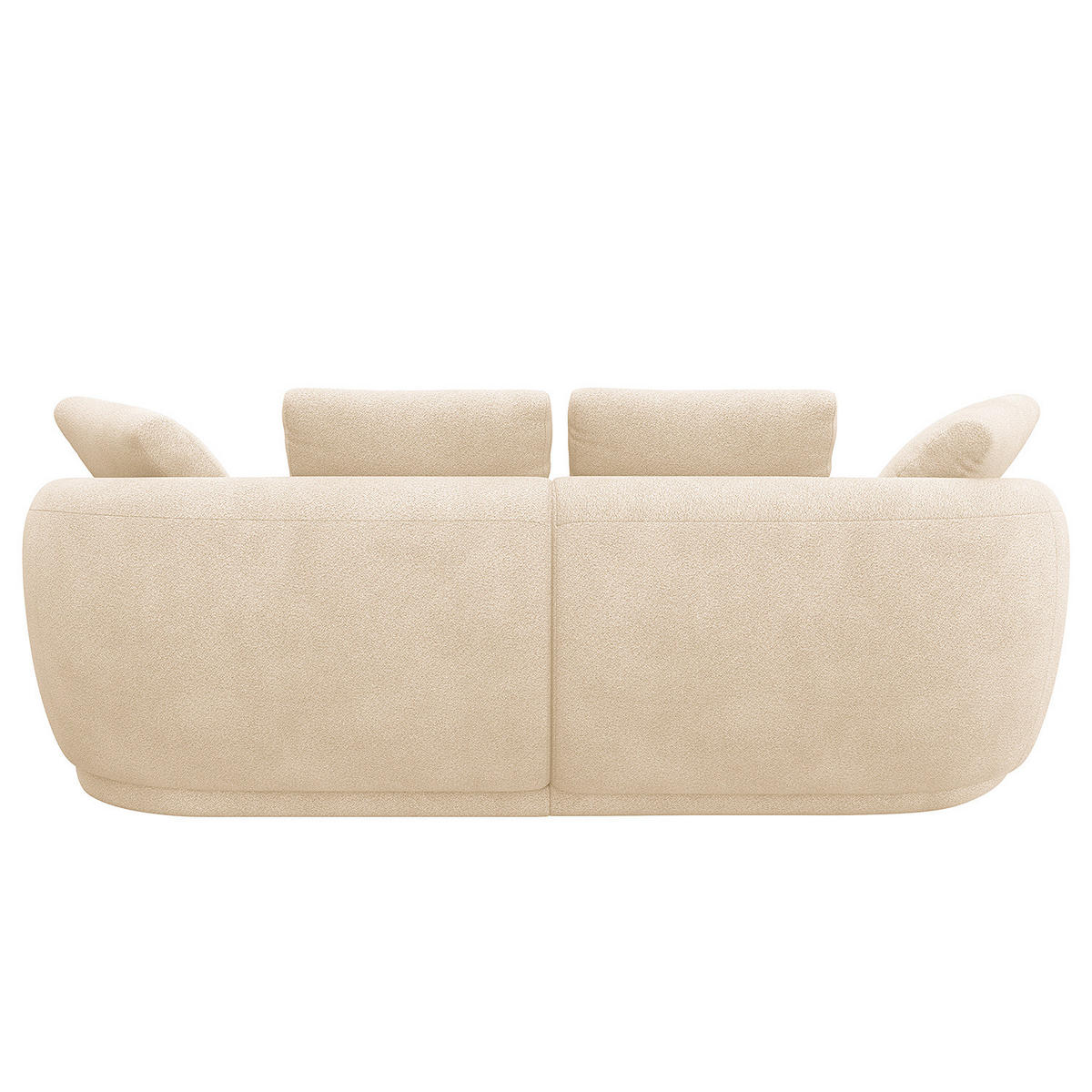 ECKSOFA mit Longchair - Beige/Schwarz, Kunststoff/Textil (217/146cm) - home24