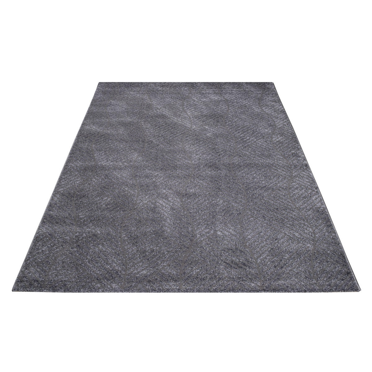 KURZFLOR-TEPPICH Fancy 904 Grau 120x160 cm - Anthrazit/Grau, Textil (120/160cm) - carpet city