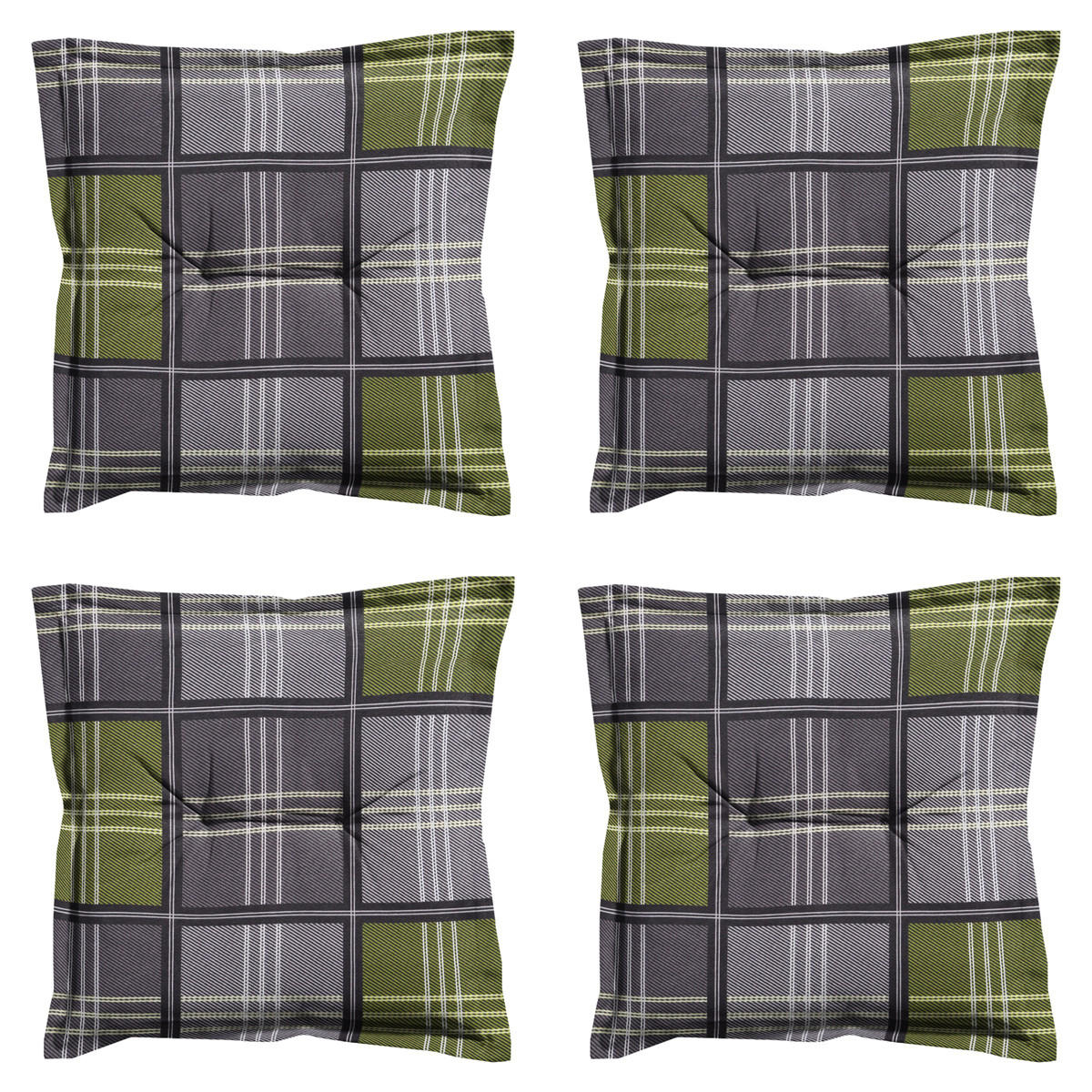 SITZKISSEN Patchy 50/50 cm 4er-Set - Multicolor, Textil (50/5/50cm) - Madison