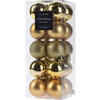 WEIHNACHTSKUGELN 20er-Set Ø 4 cm - Goldfarben, Kunststoff (7.8/19.5/7.8cm) - Home Styling Collection