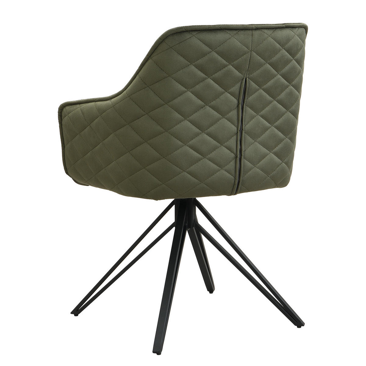 ARMLEHNENSTUHL - Grün, Textil/Metall (60/82/62cm) - home24