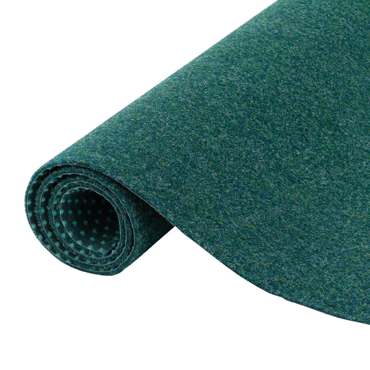KUNSTRASEN RASENTEPPICH MIT NOPPEN KINGSTON RUND - Petrol, Textil (133/133cm) - Snapstyle
