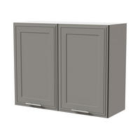 HÄNGESCHRANK Salo W3/90 Weiß / Dust Grey Matt 90 / 32,5 / 72cm - Weiß/Grau, Holz/Holzwerkstoff (90/72/32.5cm) - Feldmann-Wohnen
