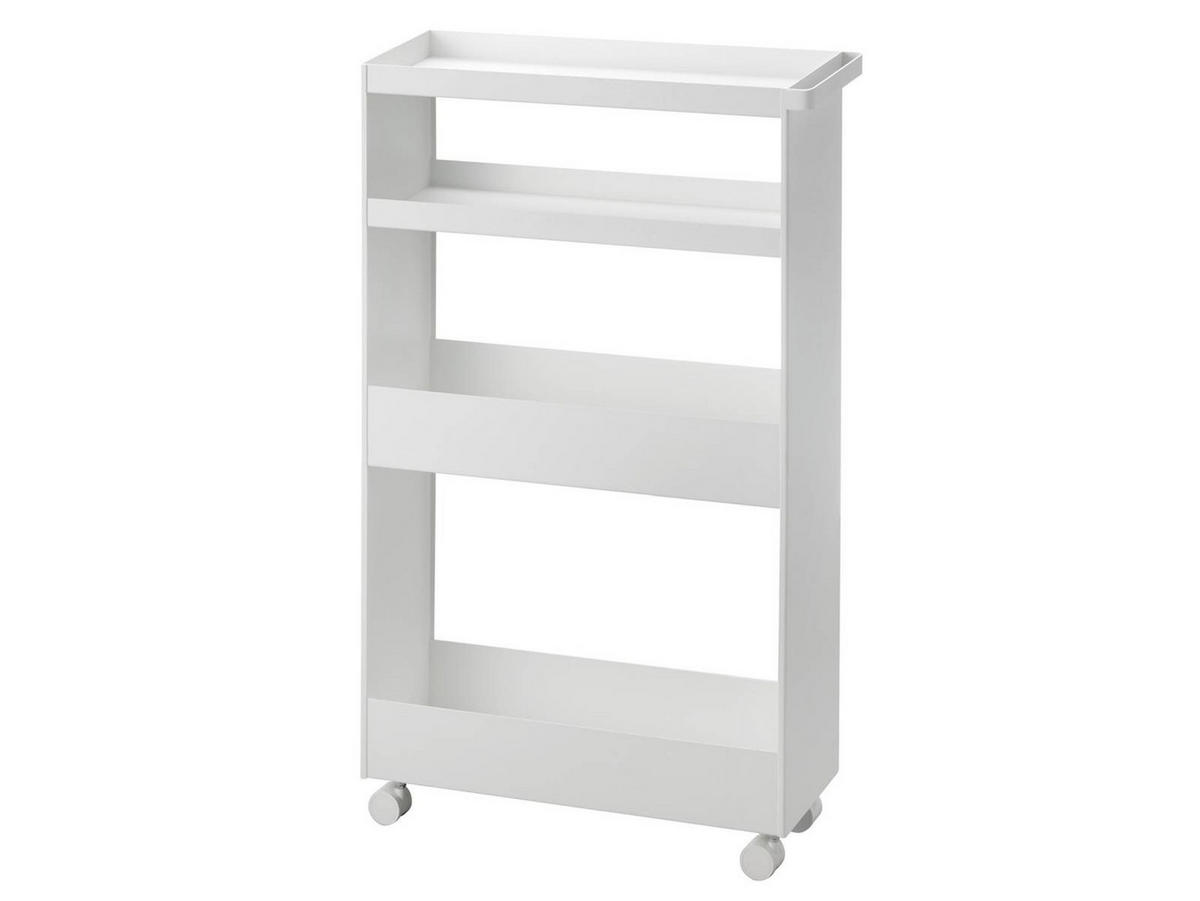 KÜCHENWAGEN Tower weiß 48/80/12 cm - Weiß, Metall (48/80.5/12cm) - Yamazaki