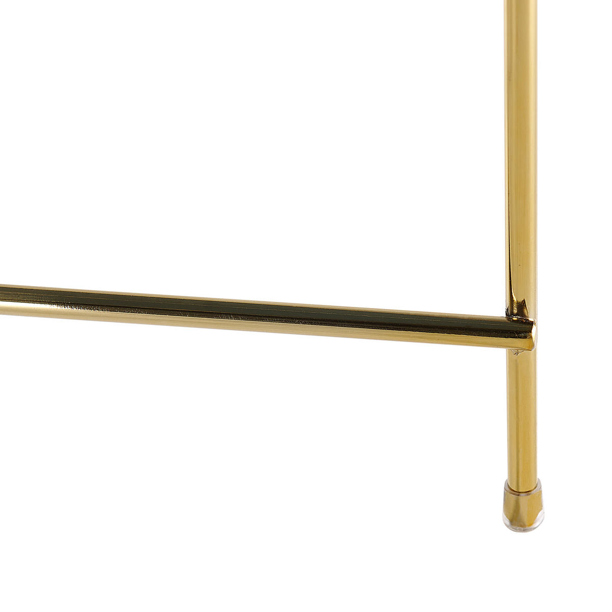 COUCHTISCH Glas gold/goldbraun 63cm Lucea - Goldfarben, Metall (63/63/38cm) - Beliani