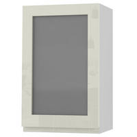 HÄNGESCHRANK Florence W2S/45 Weiß / RAL 1013 perlweiß HG 45 / 32,5 / 72cm - Türanschlag links - Weiß Hochglanz/Weiß, Holz/Holzwerkstoff (45/72/32.5cm) - Feldmann-Wohnen