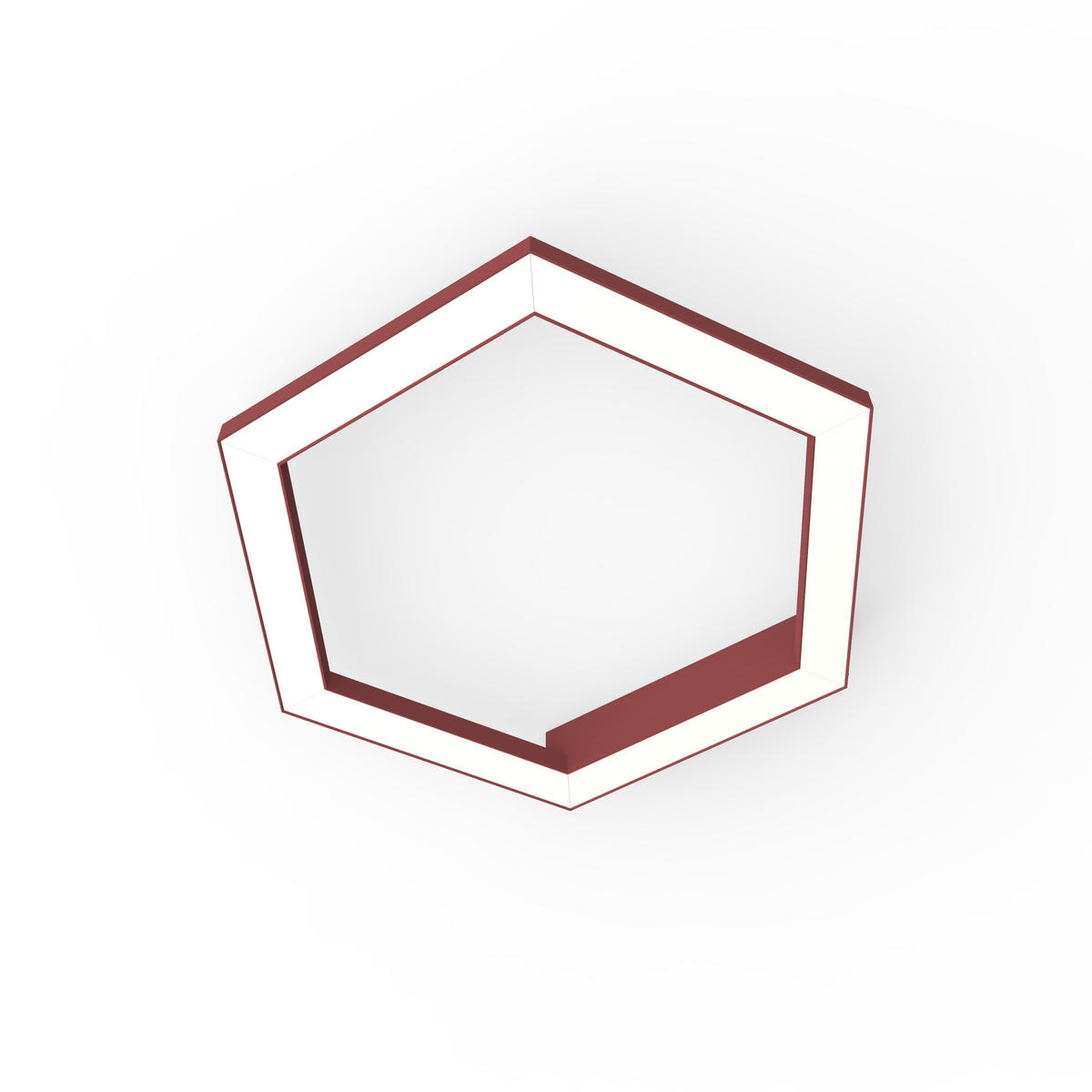 LED-DECKENLEUCHTE - Rot, Metall (1.6/3/40cm) - Lumicom