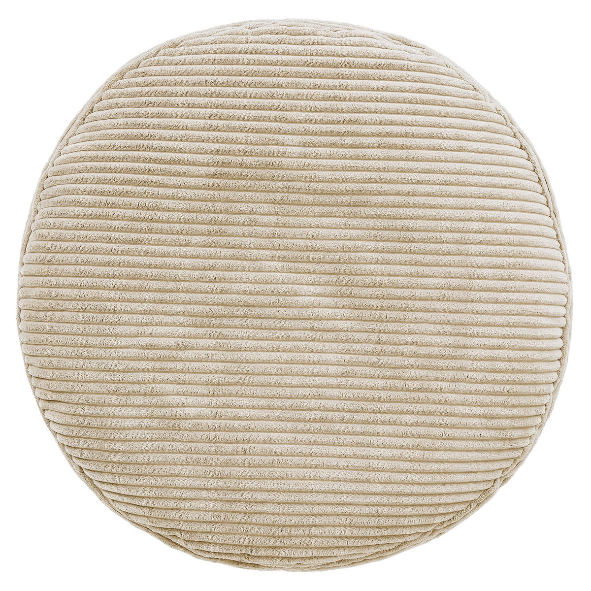 SITZPOUF Rund Milano - Beige, Textil (55/35/55cm) - icon
