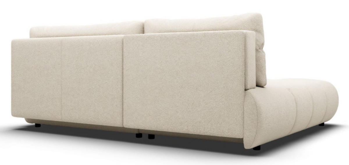 ECKSOFA Creme MILA Ausziehbar Links Ohne Armlehnen - Ecru/Creme, Textil (230/177cm) - Sepro Meble