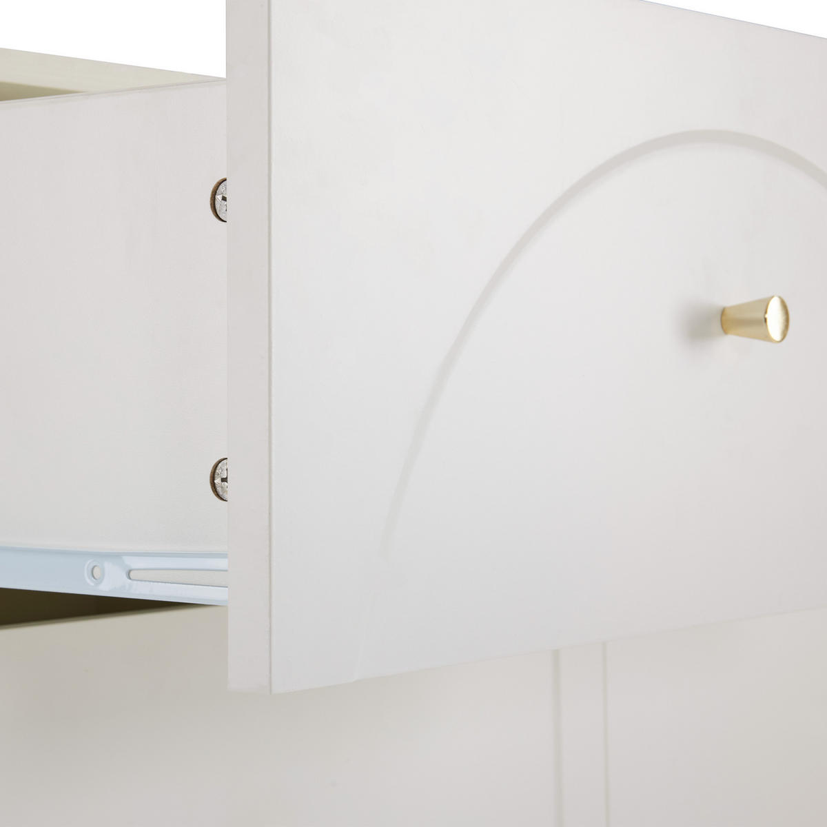 KOMMODE mit 6 Schubladen Weiß 120x40x82cm - Weiß, Holzwerkstoff (40/82/120cm) - FLIEKS