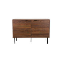 BEISTELLTISCH Stripes - Braun - 40/110/74 cm - Braun, Holz (40/110/74cm)