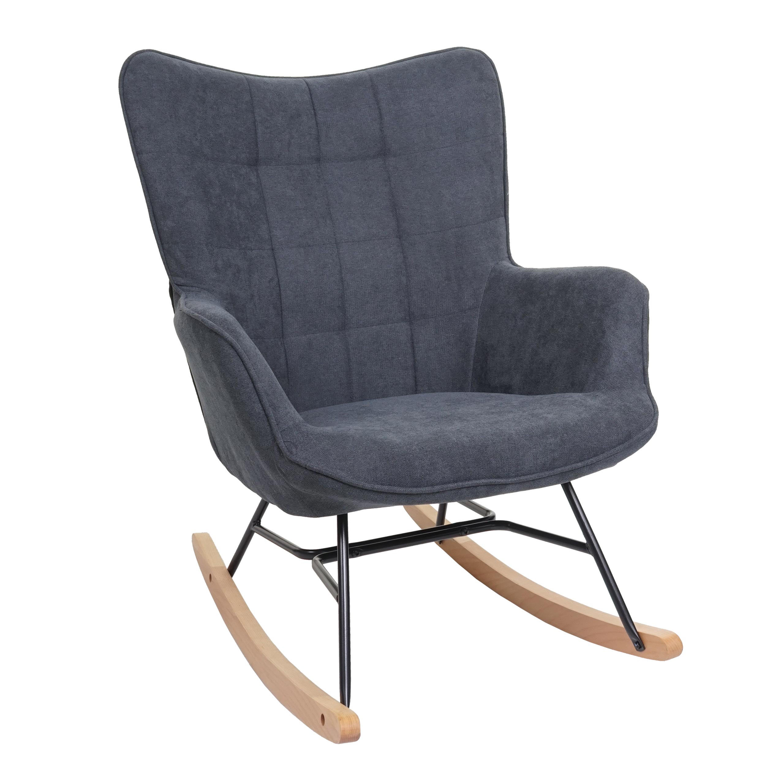 SCHAUKELSTUHL Anthrazit - Anthrazit, Textil (73/91/83cm) - MCW