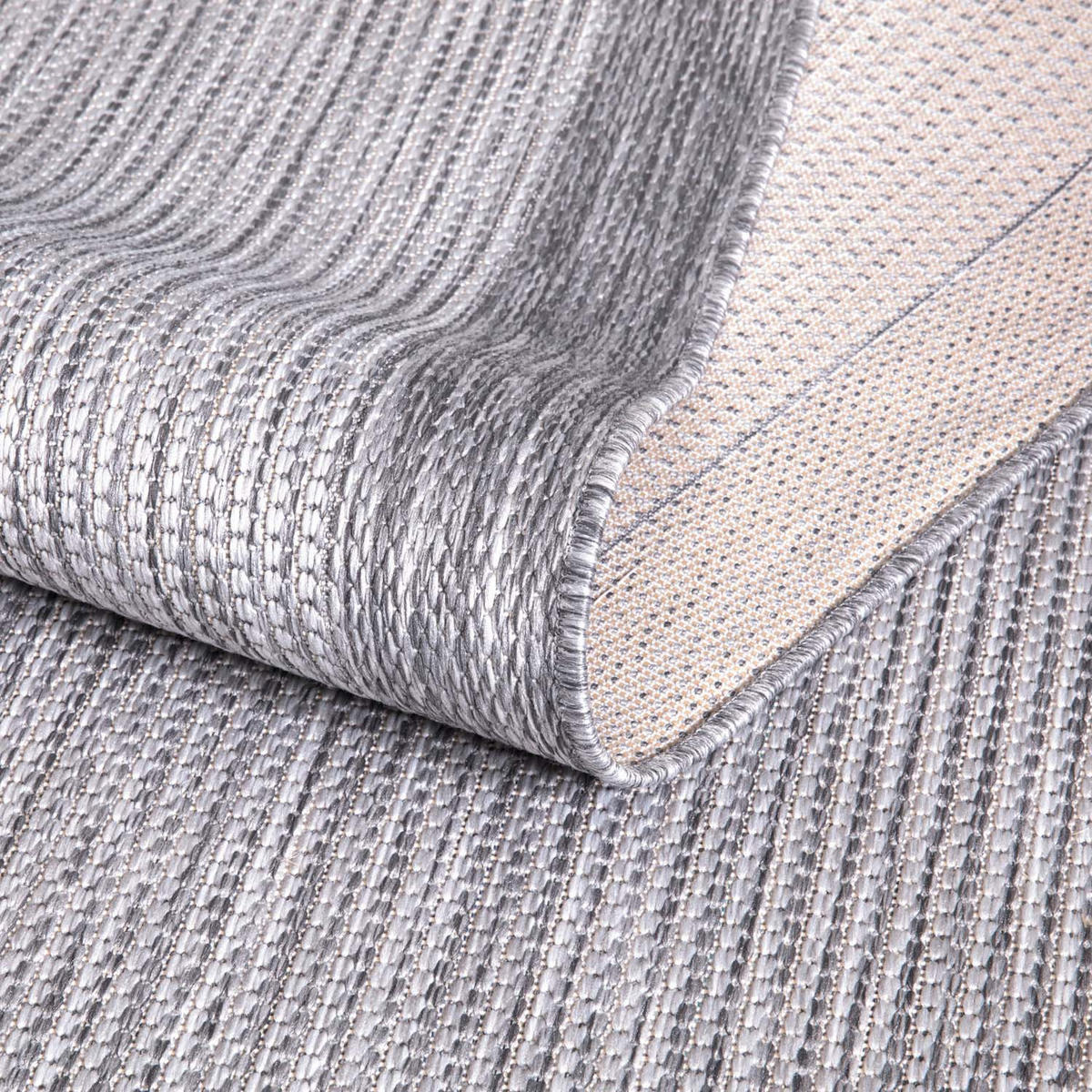 OUTDOOR-TEPPICH Sun 470 Grau 200x290 cm - Grau, Textil (200/290cm) - carpet city