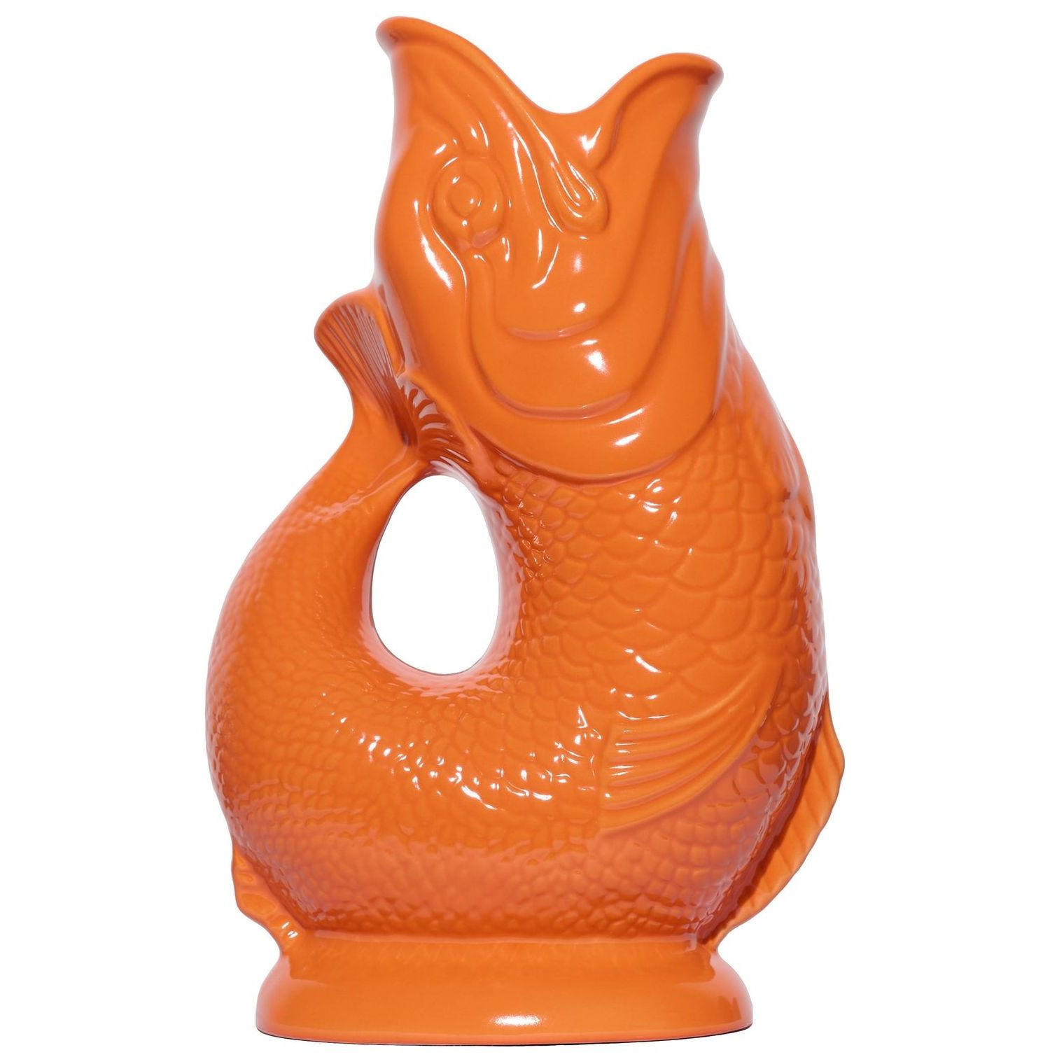KARAFFE mit „Gluck-Gluck“-Geräusch 27,5/17/9,5 cm - Orange, Keramik (1.2L) - Gluckigluck