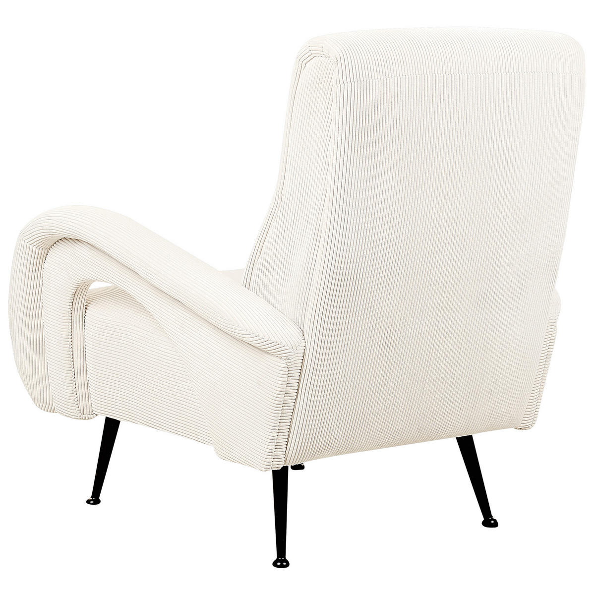 SESSEL Cord cremefarben Svalov - Beige, Textil (77/93/75cm) - Beliani