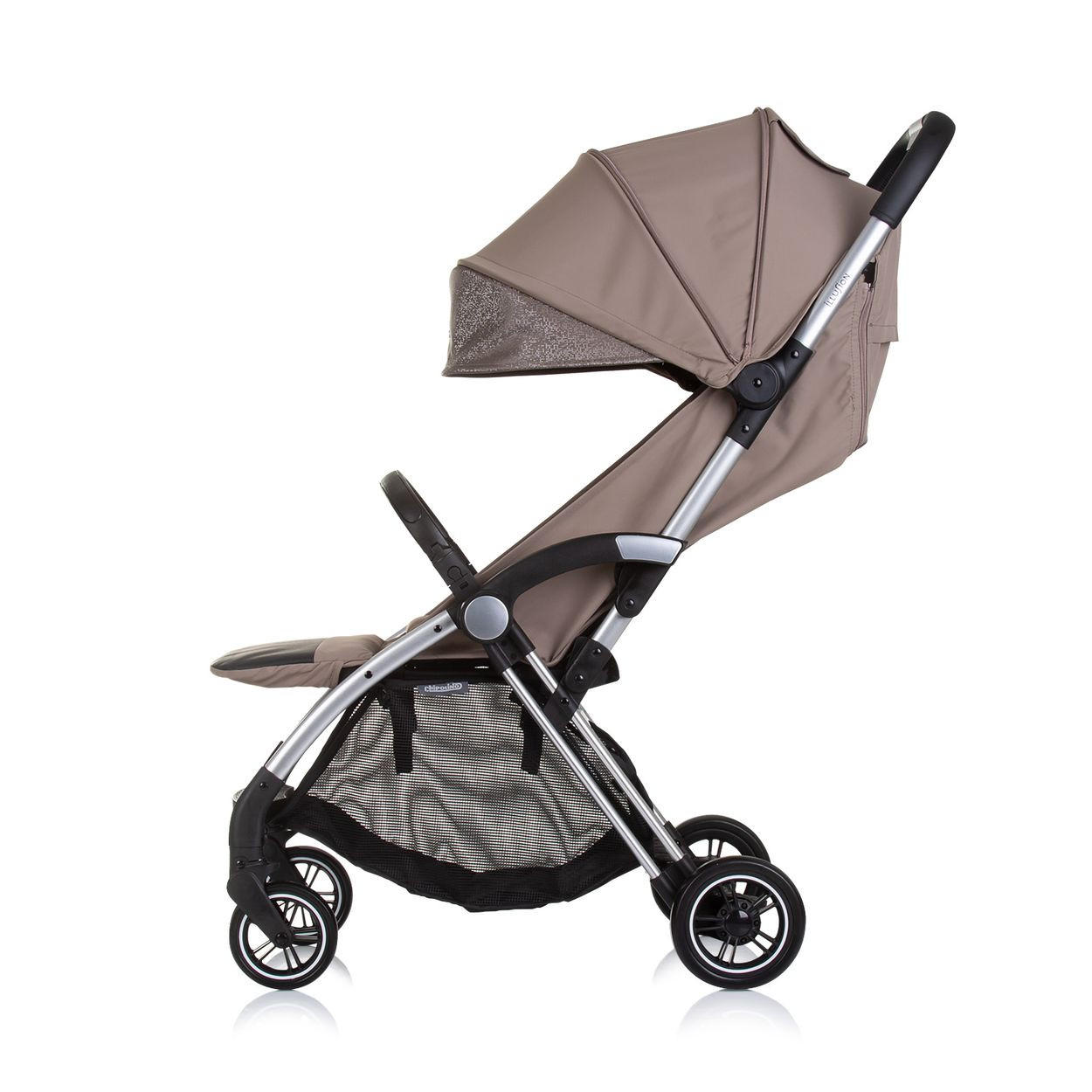 BUGGY Illusion braun klappbar, verstellbare Fußstütze, Federung, Korb - Braun, Metall (67/40/102cm) - Chipolino