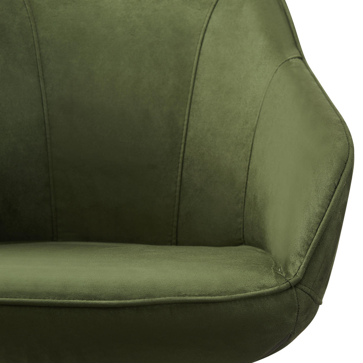 ARMLEHNSTUHL KATJA Grün - Grün, Textil/Metall (57/82/62cm) - B&D Home