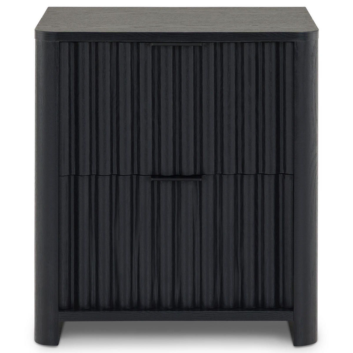 NACHTTISCH ELLA schwarz - Schwarz, Holzwerkstoff (45/50/39cm) - IDIMEX