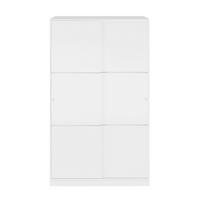 SCHRANK mit 2 Schiebetüren, Weiß 120/200/50 cm - Weiß, Holzwerkstoff (120/200/54cm) - Calicosy