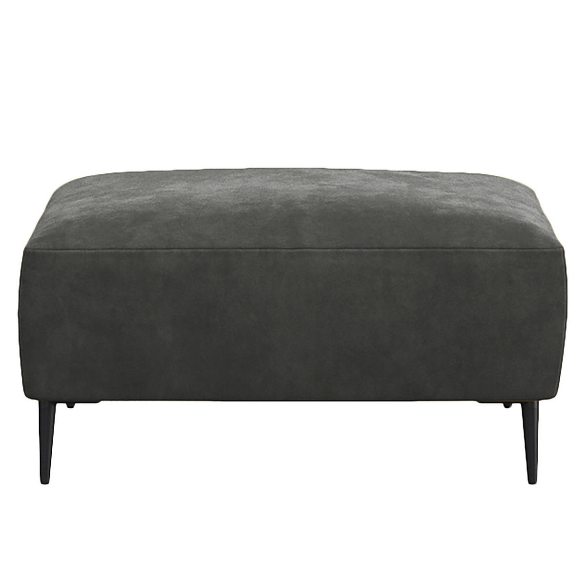 POLSTERHOCKER - Schwarz/Grün, Textil/Metall (90/45/60cm) - home24