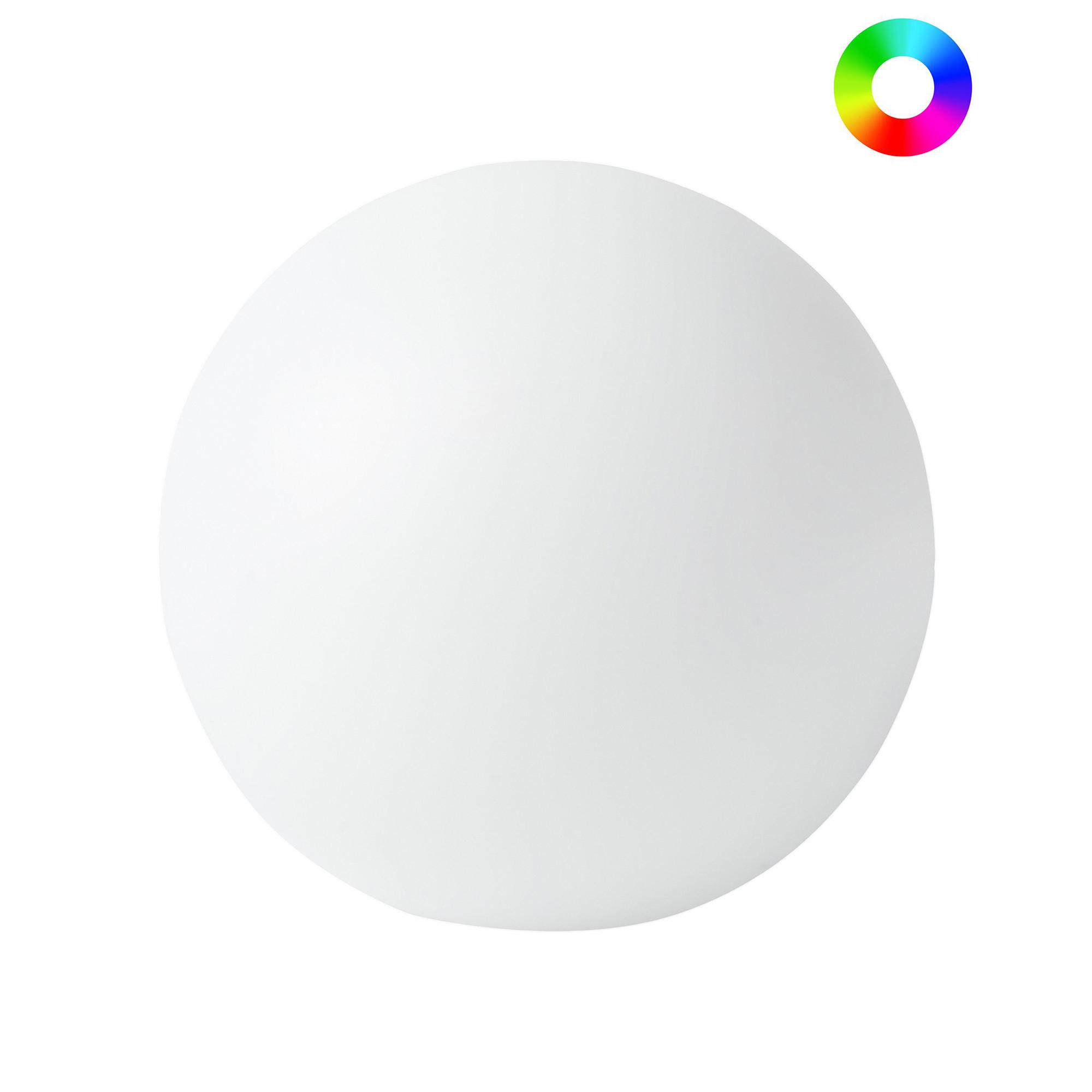 LED- KUGELLEUCHTE Weiß Jocoy - Weiß, Kunststoff (26/26/27cm) - Beliani