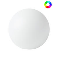 LED- KUGELLEUCHTE Weiß Jocoy - Weiß, Kunststoff (26/26/27cm) - Beliani