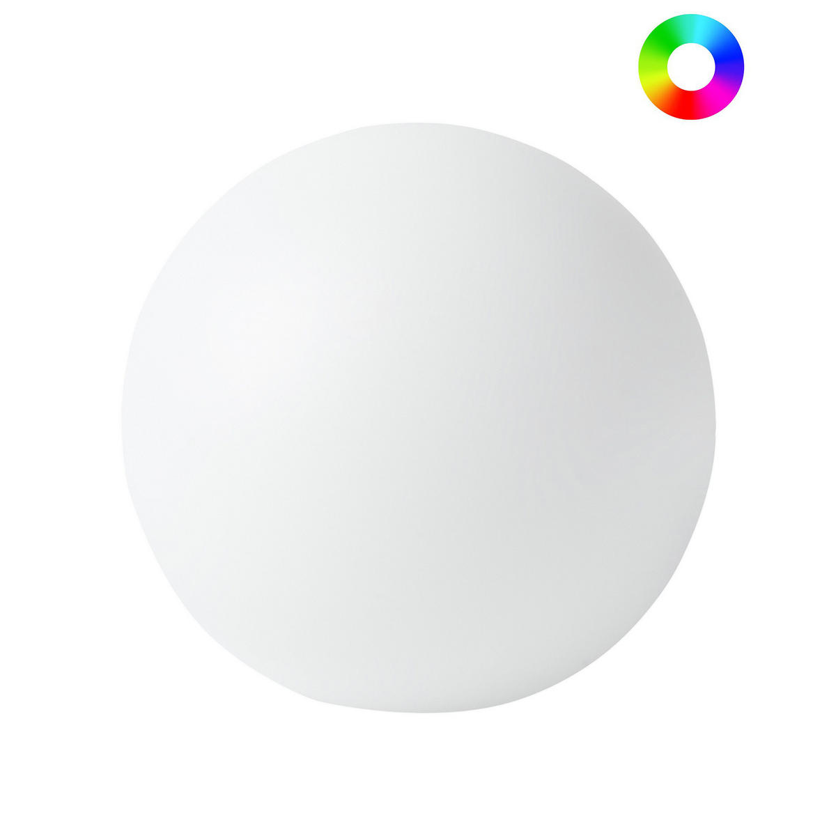 LED- KUGELLEUCHTE Weiß Jocoy - Weiß, Kunststoff (26/26/27cm) - Beliani