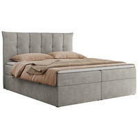 BOXBETT PREMIUM 10 160/200 Hellgrau Struktur - H3 - Hellgrau, Holz/Textil (160/200cm) - MKS