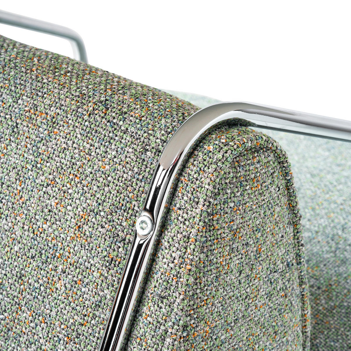 SESSEL - Webstoff - Grün, Textil/Metall (60/59/69cm) - home24