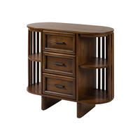 KOMMODE Akazie 90x40x80 natur lackiert MADRID #65 - Braun, Holz (90/80/40cm) - Massivmoebel24