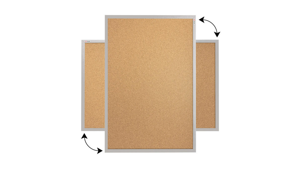 PINNWAND mit grauem Naturholzrahmen 100x80cm - Grau, Holz (100/80/1.5cm) - ALLboards