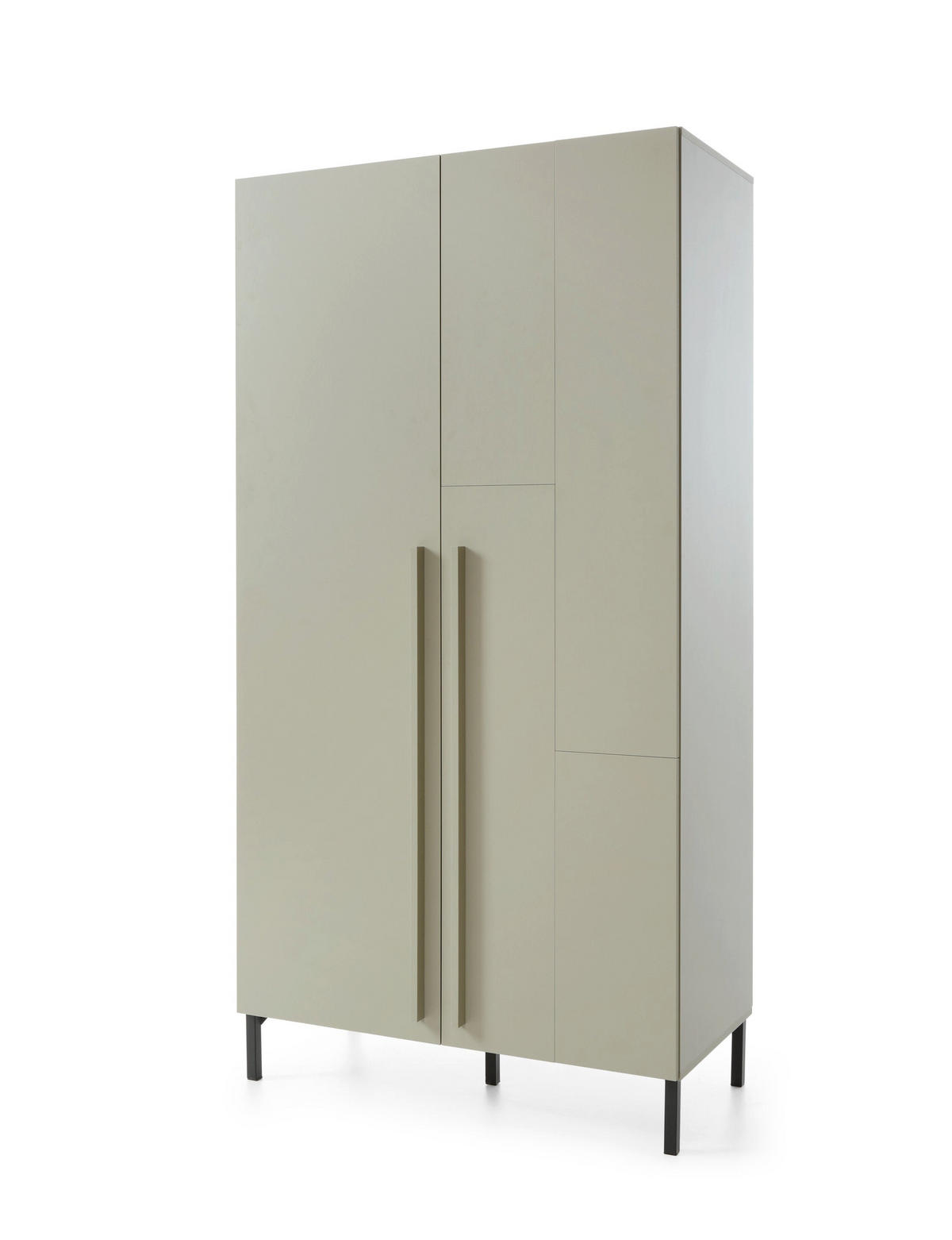 SCHLAFZIMMER Set 7-tlg. – SERGIO System – Grau - Grau, Holzwerkstoff (100/195/50cm) - hi-markt