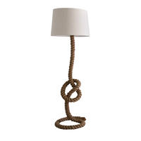 STEHLEUCHTE SEVEN SEAS Stoff Beige 155 cm - Beige/Braun, Textil (46/46/156cm) - riess-ambiente