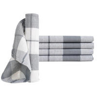 GESCHIRRTÜCHER 50x70 cm im 12er Set aus 100% Baumwolle, Küchentücher Grau - Grau, Textil (50/70cm) - Carpe Sonno