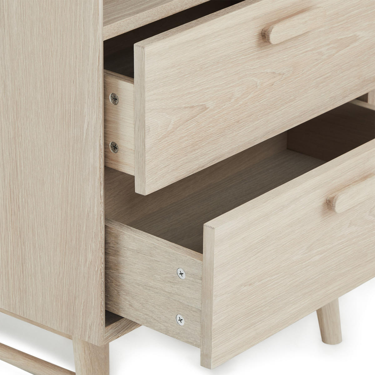 REGAL Eiche bianco - Eiche Bianco/Eichefarben, Holz/Holzwerkstoff (60/187/40cm) - Furnhouse