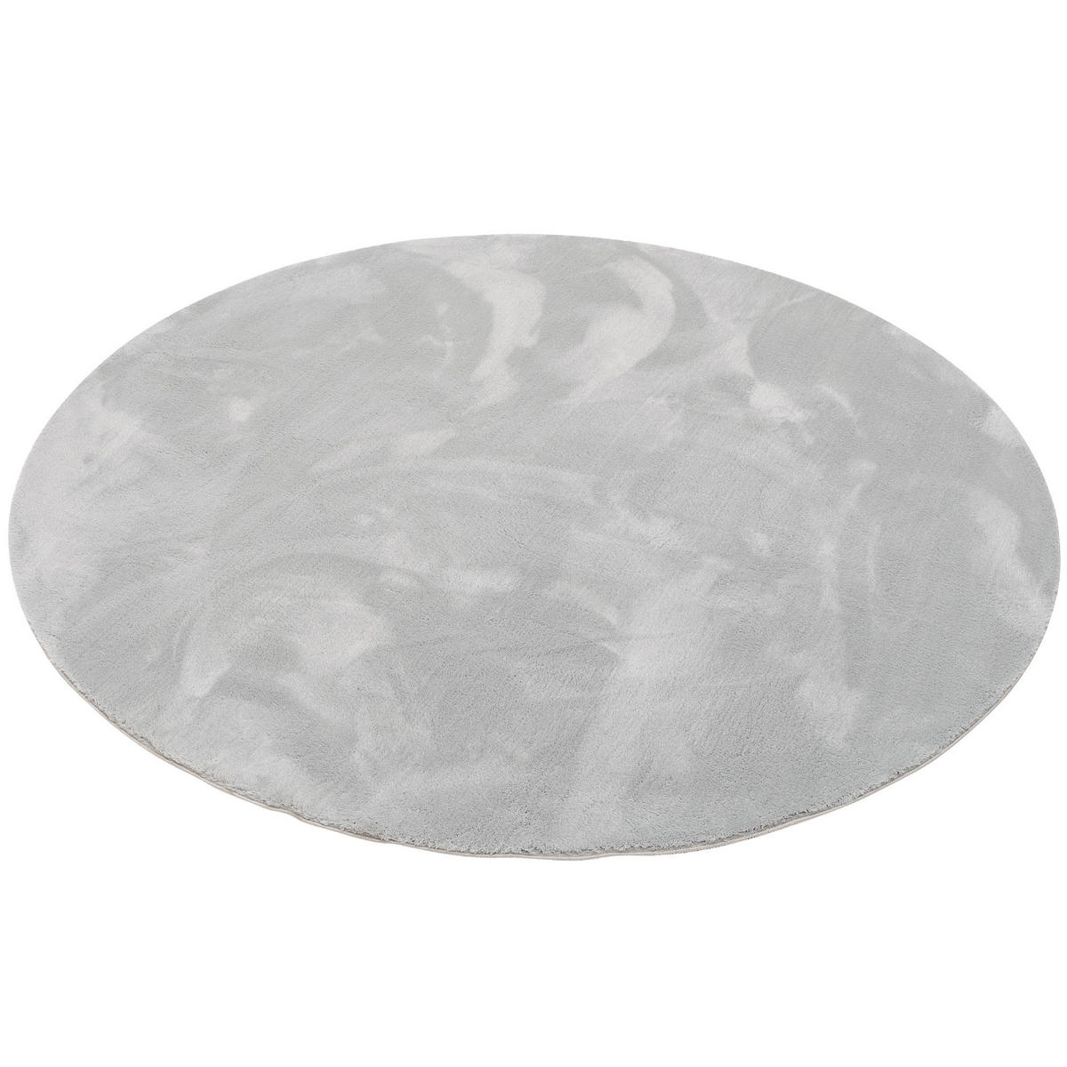 FELLTEPPICH SUPER SOFT PEARL RUND - Grau, Textil (160/160cm) - Pergamon