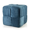 POUF Wiki dunkelblau 43/43/43 cm Textil - Dunkelblau, Textil (43/43/43cm) - Mondex