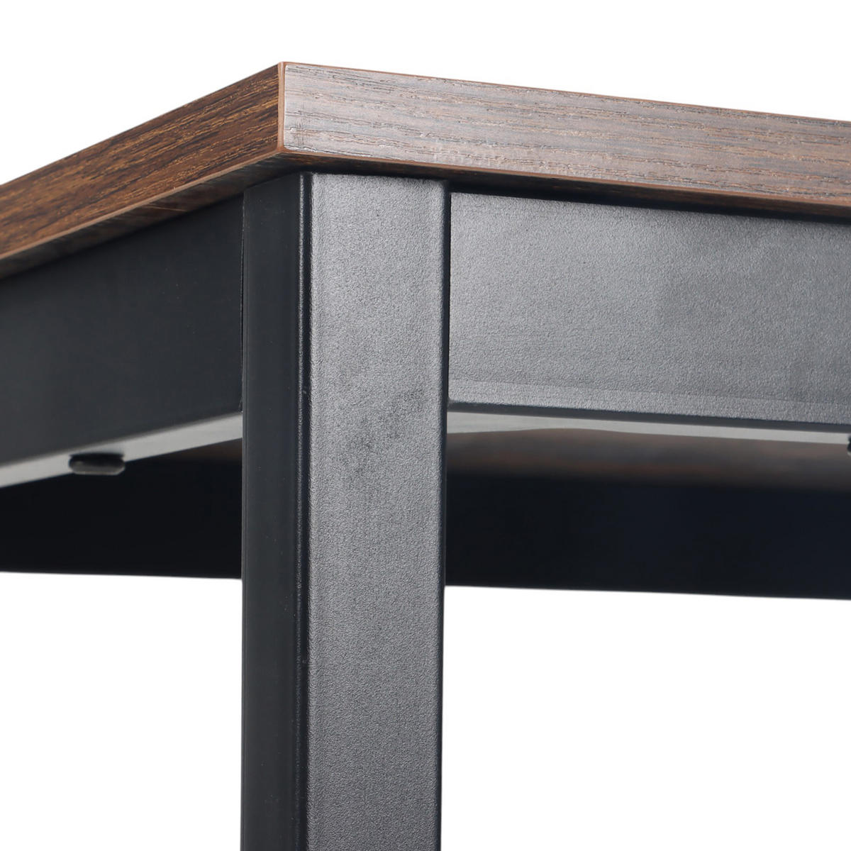 ESSTISCH - Multicolor/Schwarz, Holzwerkstoff/Metall (60/100/76cm) - Relaxdays