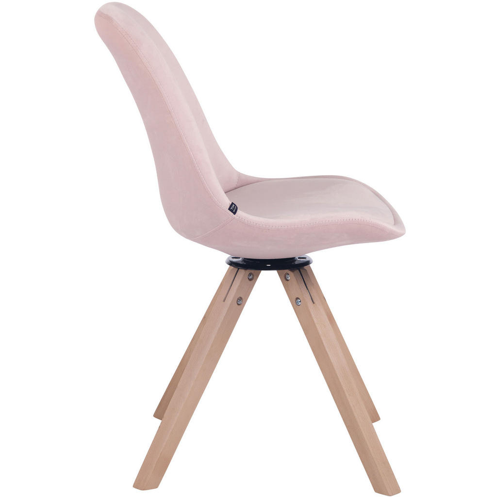 Thumbnail - CLP Stuhl, Pink, Textil, 48x84x56 cm, Esszimmer, Stühle, Esszimmerstühle, Vierfußstühle