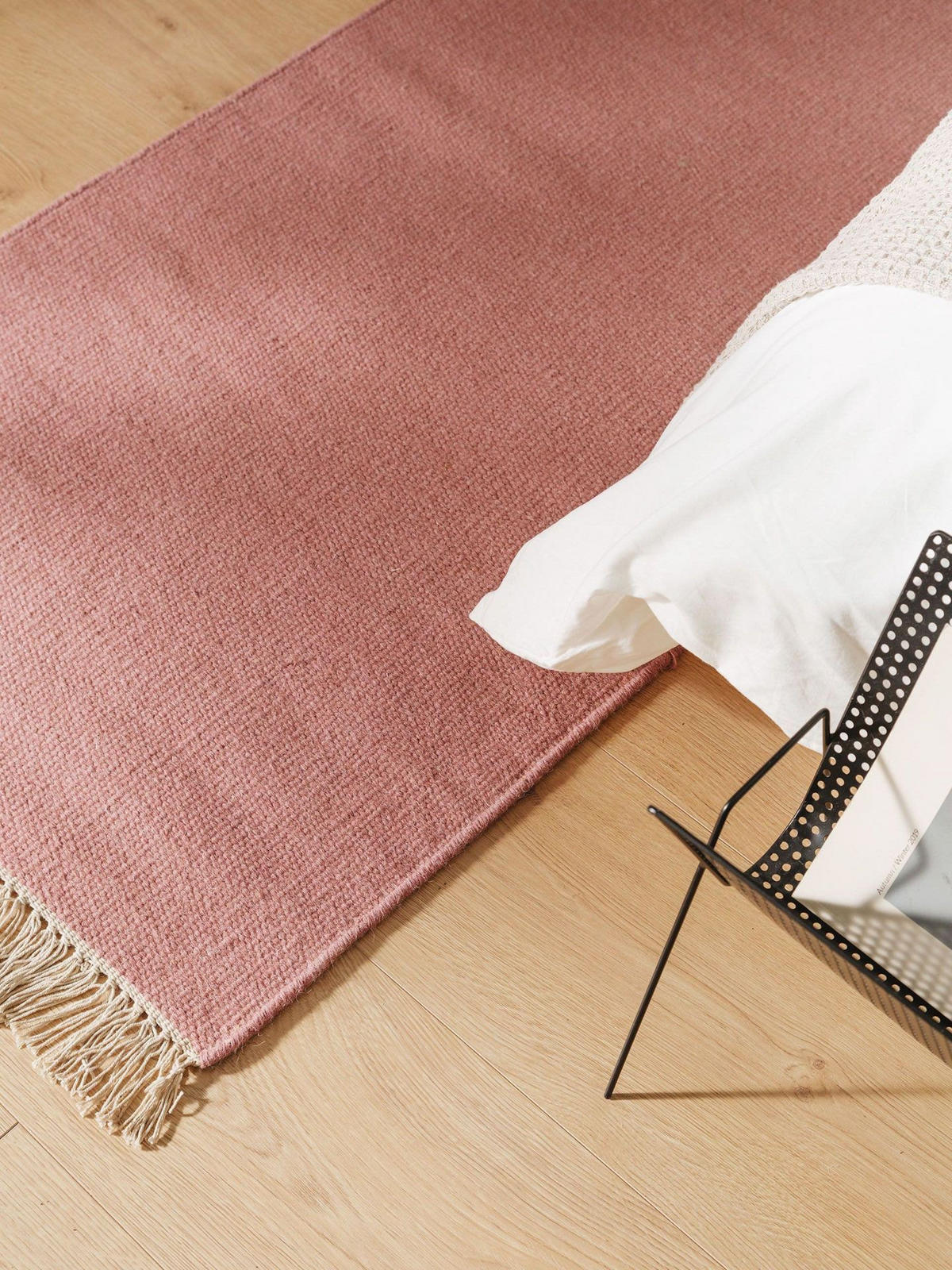TEPPICH Wollteppich Liv Rosa - Pink, Textil (70/1cm) - KUNSTLOFT