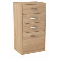 KOMMODE mit 4 Schubladen Sonoma Eiche 45/35/85 cm - Sonoma Eiche, Holzwerkstoff (45/85/35cm) - Matkam Möbel