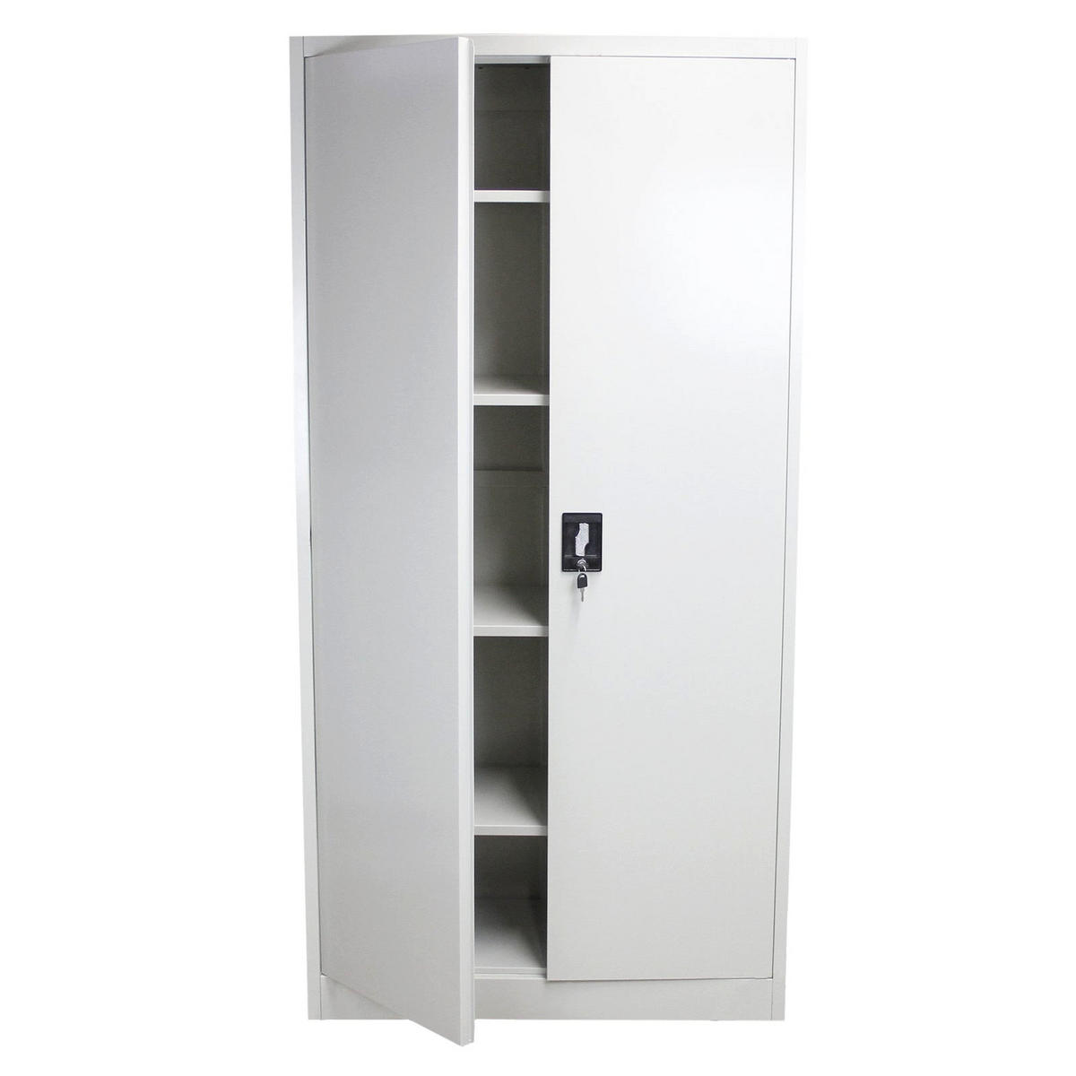 AKTENSCHRANKT 180cm abschließbarer - Grau, Metall (90/180/40cm) - Monstershop