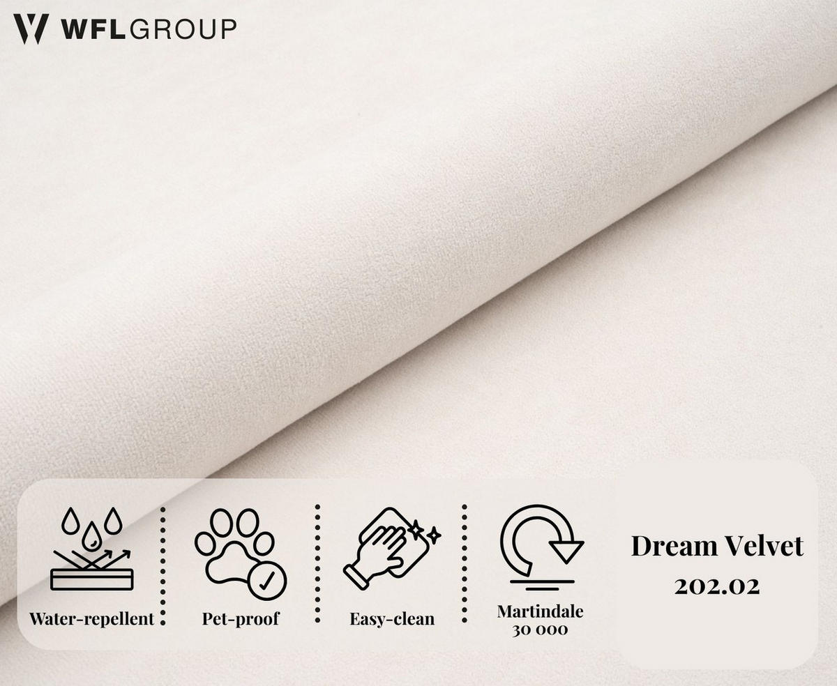 BOXBETT Amira mit Bettkasten, Samt Creme, Beige 160/200 cm – 7-Zonen Taschenfederkern-Matratze & Komfortschaum-Topper - Beige/Creme, Holzwerkstoff/Kunststoff (160/200cm) - WFL GROUP