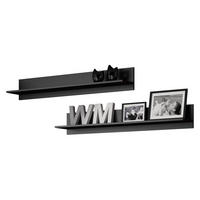 WANDBOARDSET Soho S05 - Schwarz, Holzwerkstoff (125/20/20cm) - MIRJAN24