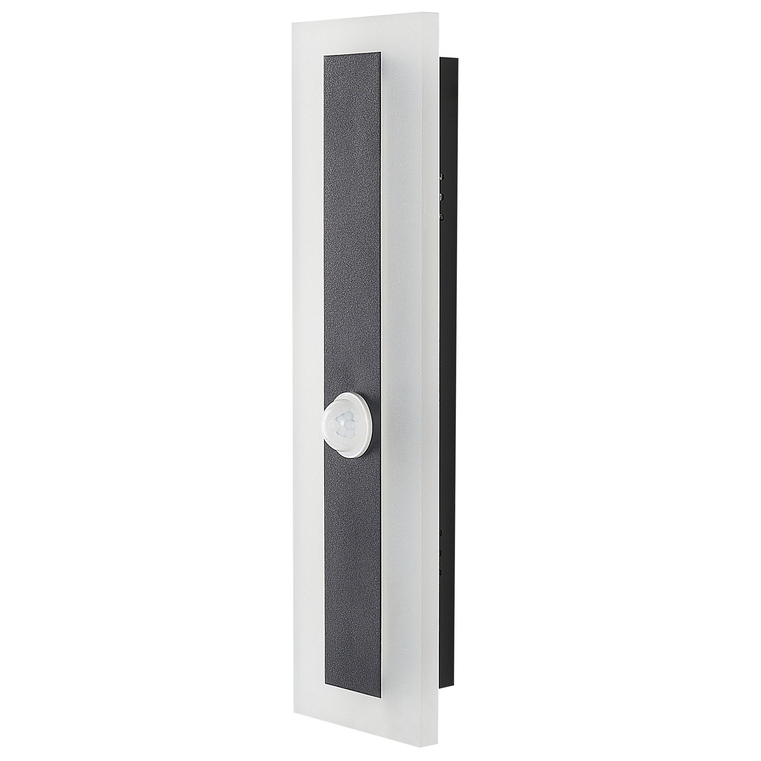 AUSSENWANDLEUCHTE Savane 4/9/30 cm - Schwarz, Metall (9/30/4cm) - Beliani