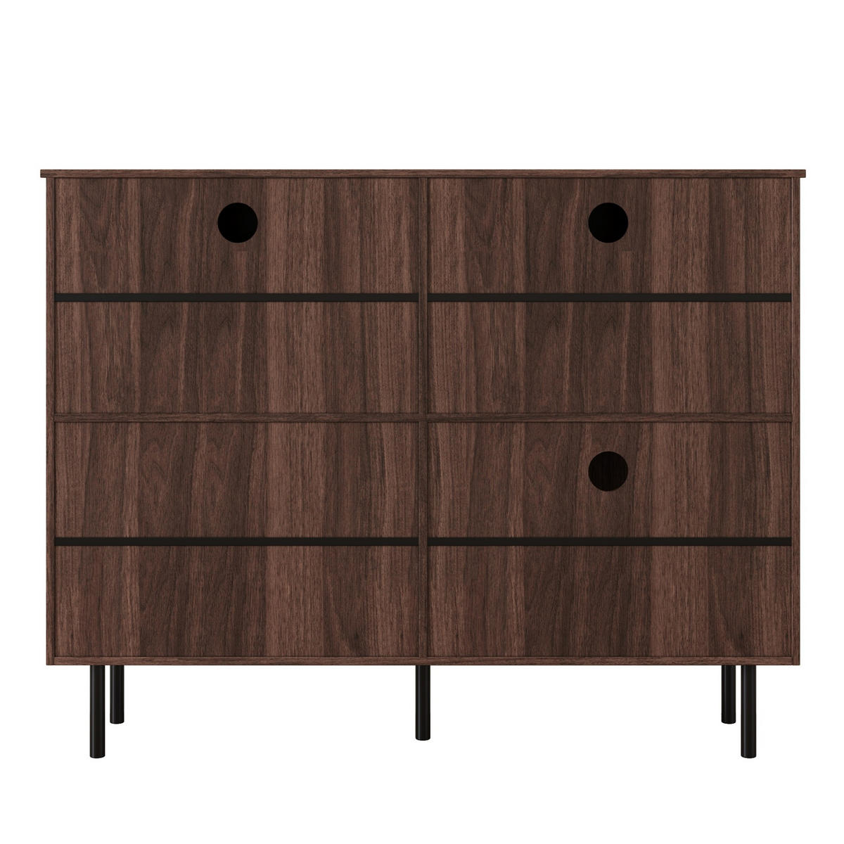 SCHUHSCHRANK aus Spanplatte 120x28x92cm in Walnussfarben mit Katzenspielzeug - Walnussfarben, Holzwerkstoff (120/92/28cm) - Modfu