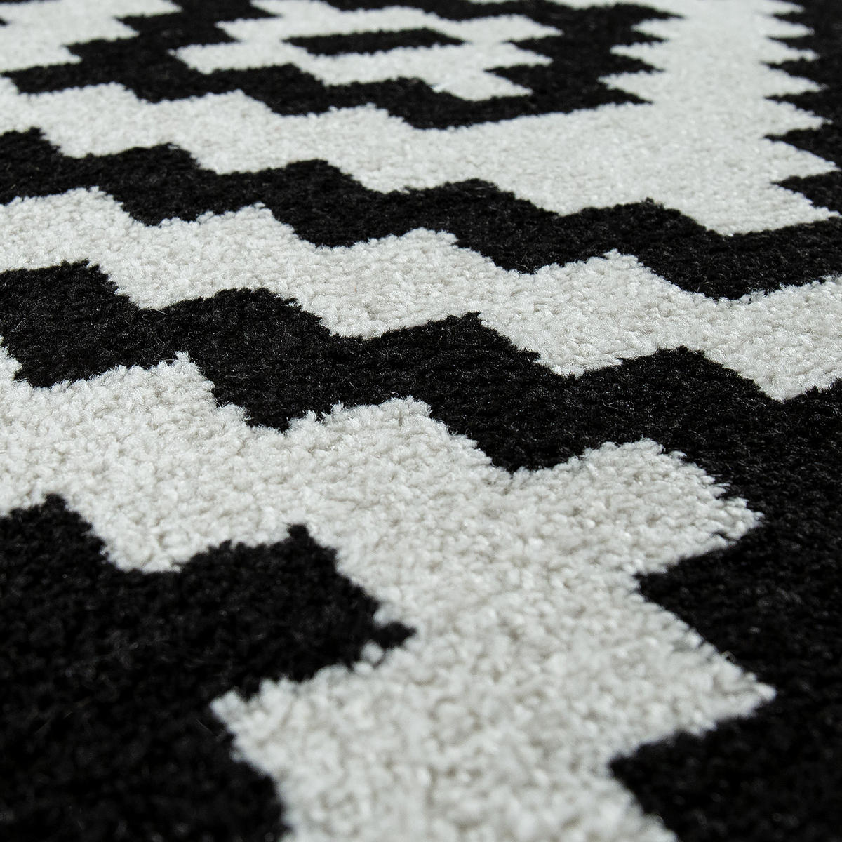 KURZFLORTEPPICH 70/140 cm Stella 400 - Schwarz, Textil (70/140cm) - Paco Home