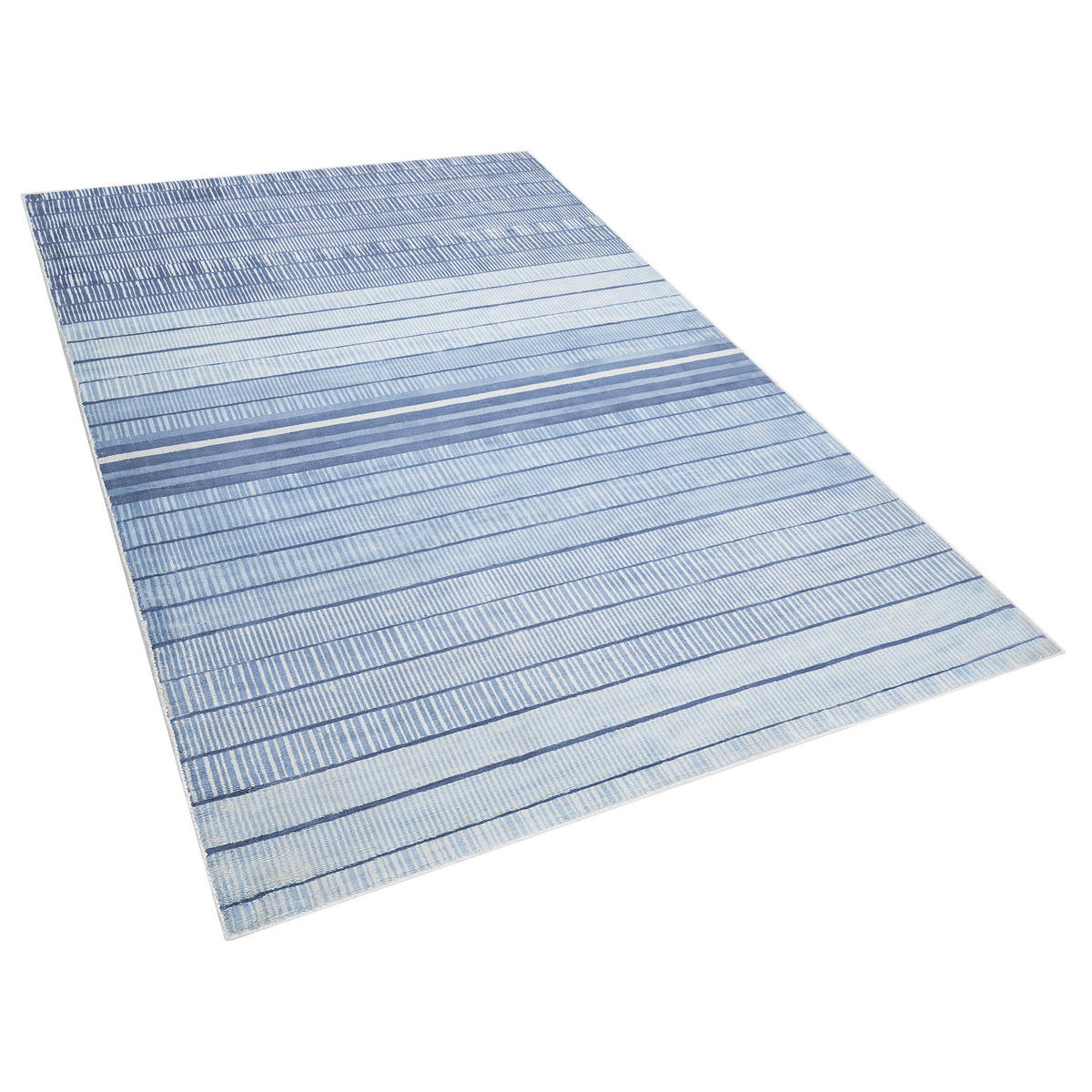 KURZFLOR-TEPPICH Yardere 200/140 cm - Blau, Naturmaterialen (140/200cm) - Beliani